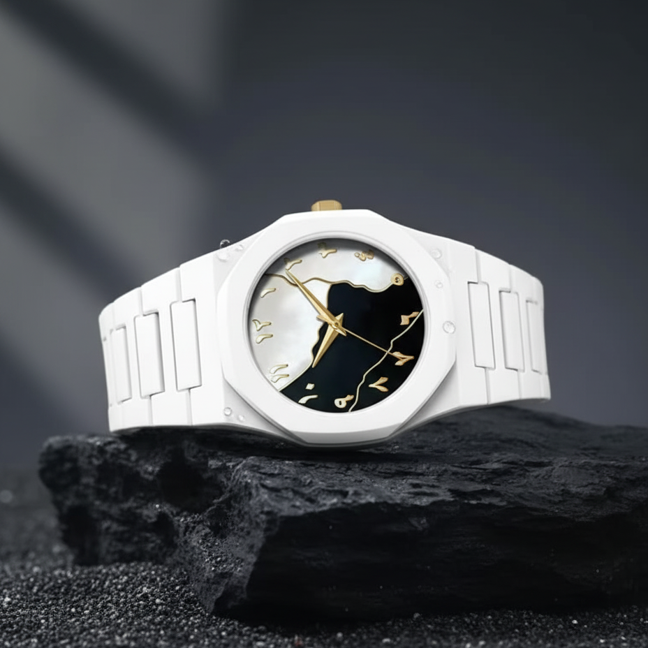 White Aura Watch Elegant Design