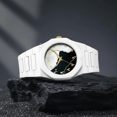 White Aura Watch Elegant Design